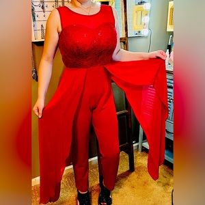 Size 6 Layered Jumpsuit